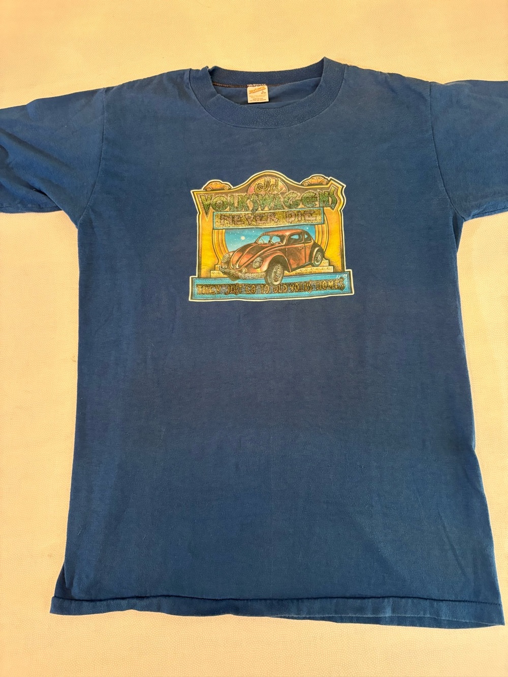Vintage 70s Volkswagen Beetle Bug  T-Shirt  Large Single Stitch